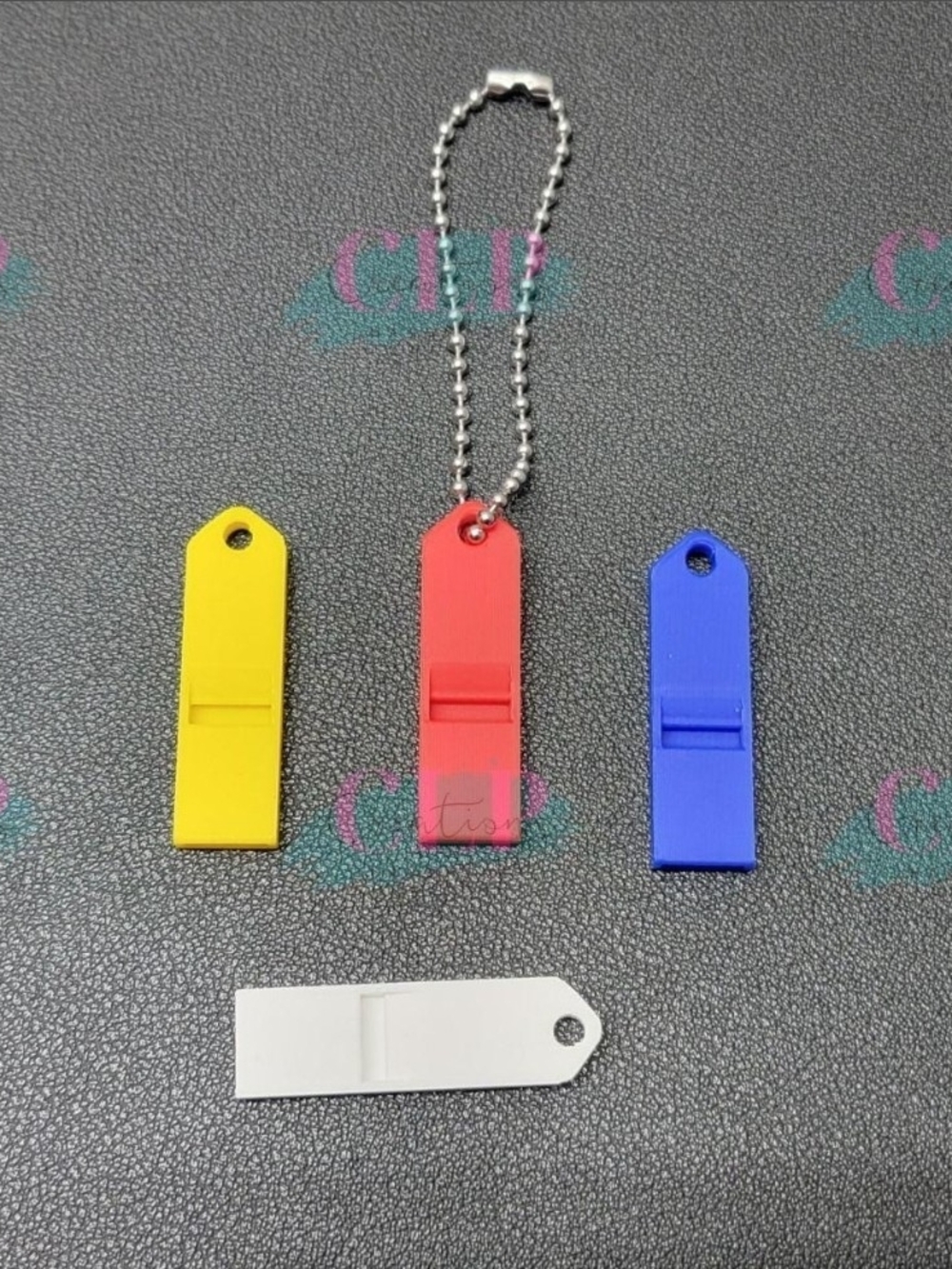 Pack Of 4 - 3D Printed Slim Discreet Safety Whistles! About 120 Decibels